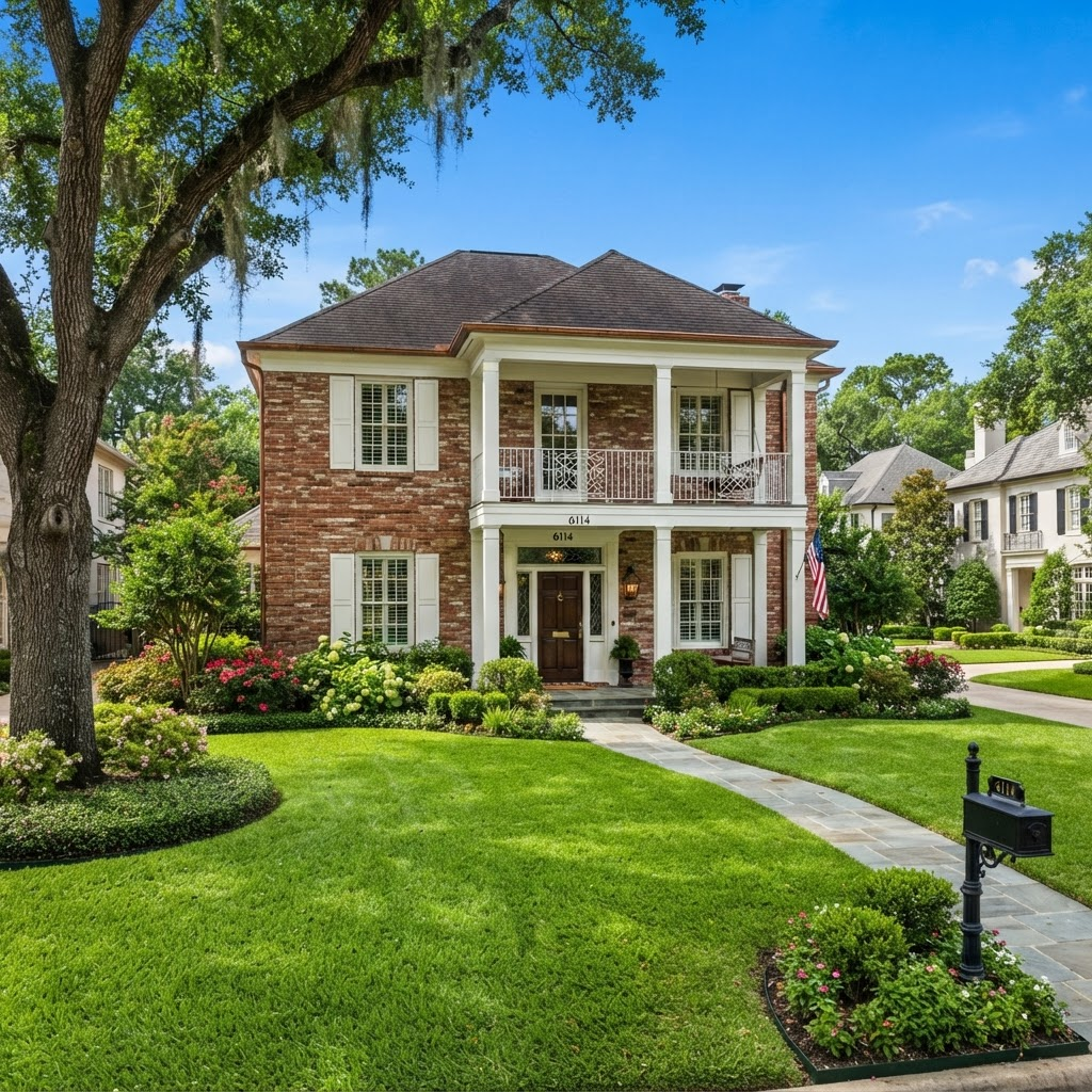 West University neighborhood in the Houston area